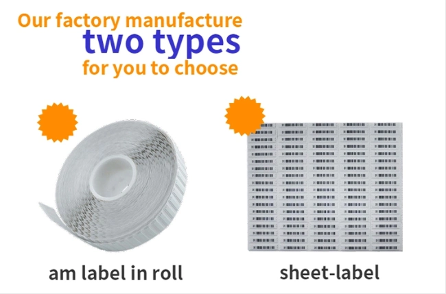 EAS Labels 58kHz Cheap EAS Am Soft Label for Retail