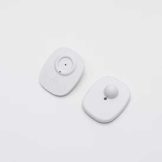 EAS-Tag Preis 8,2 MHz Sensor Anti-Diebstahl Kleines Mini-Quadrat-Alarm-Sicherheitsetikett RF EAS Anti-Diebstahl-Tag Kleidung Magnetisches Sicherheits-Hartetikett für Bekleidungseinzelhandelsgeschäft