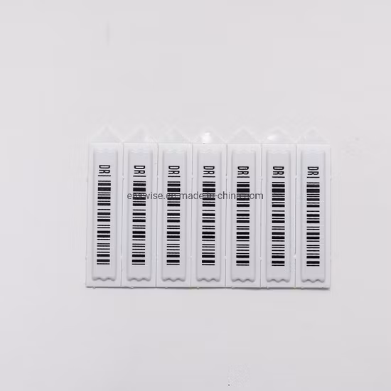 Ausgezeichnete Qualität EAS Am 58 kHz Etikett Am Dr Soft Label Barcode Anti-Diebstahl Am Sicherheitsaufkleber Kleidung Anti-Diebstahl-Tag zur Verhinderung von Supermarktverlusten